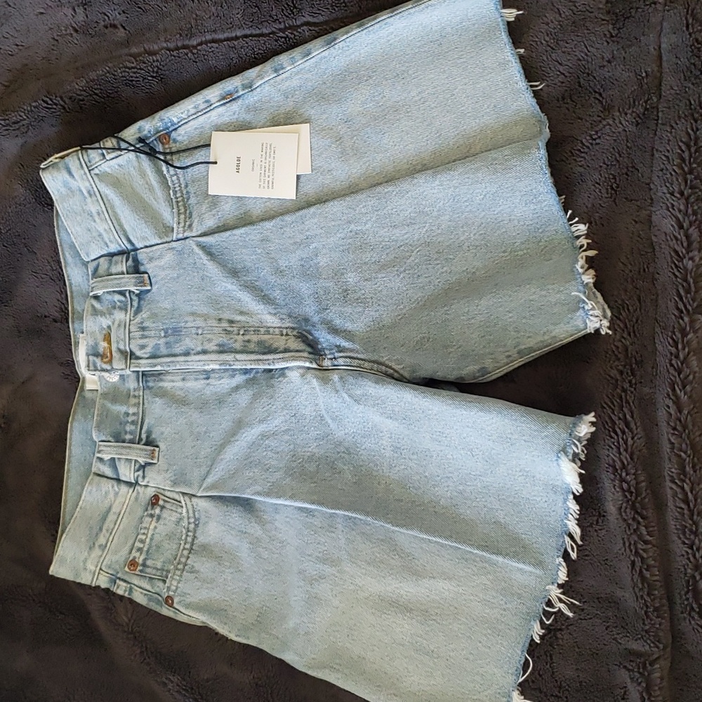 AGolde fold waistband shorts sz 27